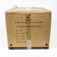 Emeril Lagasse Fritteusen-Toaster-Ofen, 26QT, 24 Funktionen, digitale Steuerung, 7 Zubehörteile, Edelstahl, French Door