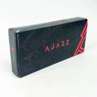 AJAZZ AK820 mechanical 75% keyboard, 82 keys, hot-swap, RGB, volume control, PBT, sound dampening, grey-white-yellow