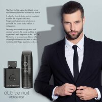 ARMAF Club De Nuit Intense Herren-Set, Eau de Toilette & Body Spray, elegantes Geschenk, maskuliner Duft, schwarz