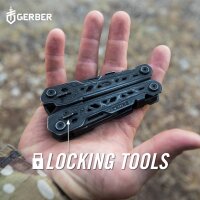 Gerber Truss Multi-Tool 30-001780, 17 Funktionen, Schwarz, inkl. Nylon-Scheide, robustes Multifunktionswerkzeug