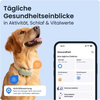 Tractive Dog XL Tracker TRDOG4XLGR, GPS-Hundeortung, 1 Monat Akku, Live-Tracking, Weglaufalarm, Gesundheits- & Aktivitätsmonitor