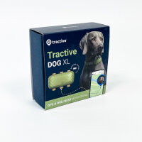 Tractive Dog XL Tracker TRDOG4XLGR, GPS-Hundeortung, 1 Monat Akku, Live-Tracking, Weglaufalarm, Gesundheits- & Aktivitätsmonitor