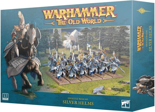 Warhammer The Old World High Elf Silver Helms 12 Miniatures 13-10, Cavalry, Citadel, highly detailed, Games Workshop