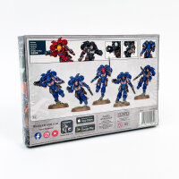 Warhammer 40,000 Space Marines Jump Pack Intercessors 48-13, 5 Citadel miniatures, dynamic jump troops, Games Workshop