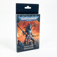 Warhammer 40.000 Games Workshop 45-02, Datasheet Cards Drukhari, Kartenset für Armeeverwaltung, Englisch
