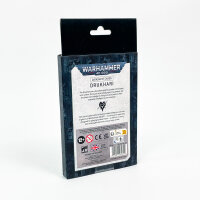 Warhammer 40.000 Games Workshop 45-02, Datasheet Cards Drukhari, Kartenset für Armeeverwaltung, Englisch
