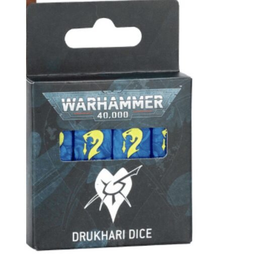 Warhammer 40,000 Drukhari Dice Set, 16 pieces, Games Workshop, Model No. 45-05, Collectors Dice for Tabletop Games