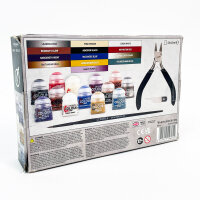 Warhammer 40.000 Farben & Werkzeuge Set, Games Workshop 60-12, Malset für Miniaturen, inkl. Farben & Zubehör