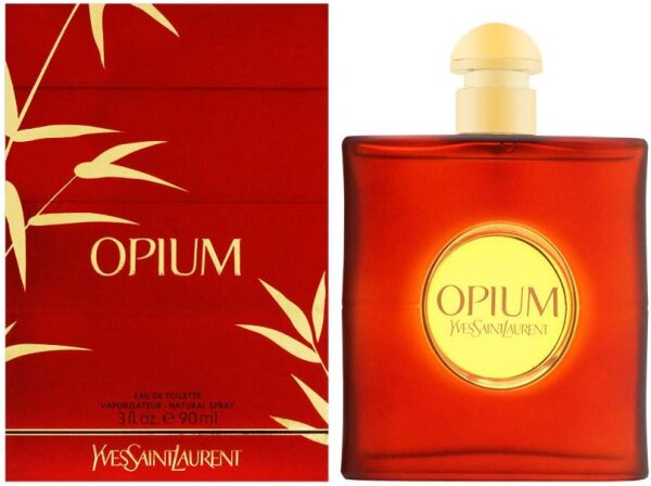 Yves Saint Laurent Opium, 90 ml, Damen Eau de Toilette, orientalisch-würziger Duft, elegantes Parfum für Frauen