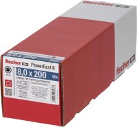 fischer PowerFast II WTP 8,0x200 BC 50, Holzbauschraube,...