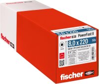 fischer PowerFast II WTP 8.0x220 BC, wood construction...