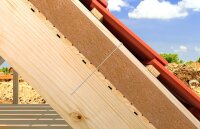 fischer PowerFast II WTP 8,0x220 BC, Holzbauschraube, Tellerkopf, TX40, Teilgewinde, 50 Stk, kraftvoll für Holzbau