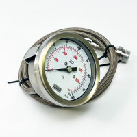 TEMA differential pressure gauge 400 BAR/PSI, manometer,...