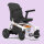 Compact electric wheelchair, foldable, (language: Chinese), white, lightweight, mobile, for indoor & outdoor use, easy to operate