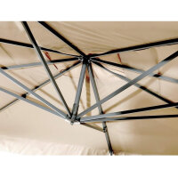 Gardenia Sonnenschirm 3x3m, quadratisch, UV-Schutz,...