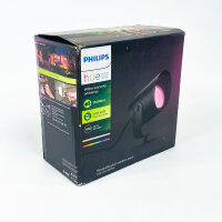 Philips Hue Lily Gartenstrahler Erweiterung, smarter LED-Außenstrahler, benötigt Hue Bridge & Base Kit, kompatibel mit Alexa, Google Assistant, Apple Home