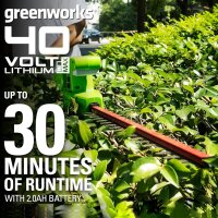 Greenworks G40PHAK2 40V Akku Teleskop-Heckenschere 51cm, inkl. 2Ah Akku & Ladegerät, verstellbar, kabellos