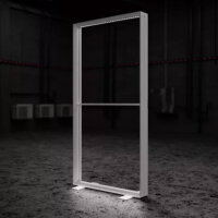 Mobiler LED Messestand 199x99cm, Leuchtkasten, ohne...