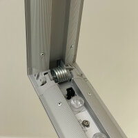 Mobiler LED Messestand 199x99cm, Leuchtkasten, ohne...