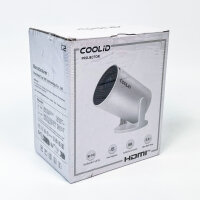 Coolid C2 Mini Projector, Portable 4K/1080P Projector, 5G WiFi 6, BT 5.4, Auto-Keystone, 180° Rotatable, White
