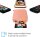 HP Sprocket HPISPP, Mobiler Fotodrucker, kabellos, Bluetooth, Zink-Klebefotopapier, für iOS/Android, rosa
