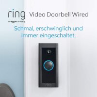 Ring Video Doorbell Wired, Video-Türsprechanlage,...