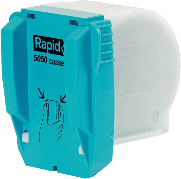 Rapid 5050 staple cassette, for 5050e electric stapler, 5000 pieces, refill pack, model 20993500