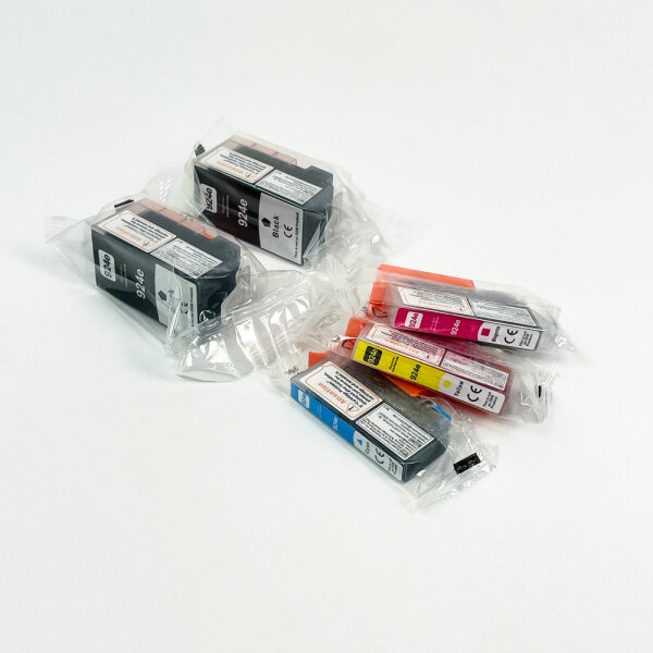 Skydo 924XL Printer Cartridge Set, 5-Pack, Compatible, 2x Black, 1x Magenta, 1x Cyan, 1x Yellow, High Yield