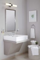 Grohe Essentials Seifenspender Bad mit Halter, verdeckter Befestigung, pflegeleicht, langlebig, Chrom, 40448001