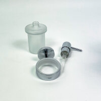 Grohe Essentials Seifenspender Bad mit Halter, verdeckter Befestigung, pflegeleicht, langlebig, Chrom, 40448001