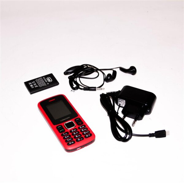 Logicom Le Posh 178 Mobile ohne SIM-Lock, 2G (Display: 1,77 Zoll – 1 GB – Dual SIM) Rot