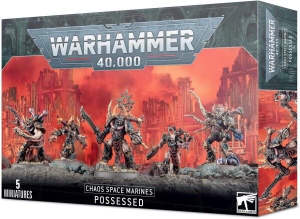 Warhammer 40.000 Chaos Space Marines Possessed 43-86, 5 Miniaturen, Tabletop Figuren, dynamisch, mehrteilig, Games Workshop
