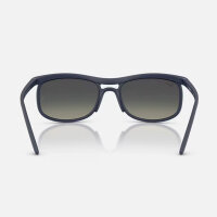Ray-Ban RB4452 Liteforce Sonnenbrille, matt sand dunkelblauer Rahmen, graue Verlaufsgläser, Größe 56-20