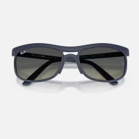 Ray-Ban RB4452 Liteforce Sonnenbrille, matt sand dunkelblauer Rahmen, graue Verlaufsgläser, Größe 56-20