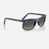 Ray-Ban RB4452 Liteforce Sonnenbrille, matt sand dunkelblauer Rahmen, graue Verlaufsgläser, Größe 56-20