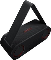 LG XBOOM Bounce, tragbarer Bluetooth-Lautsprecher, Signature Sound, Upfiring-Passivstrahler, IP67, 30h Akku, Schwarz, ohne USB-C Kabel