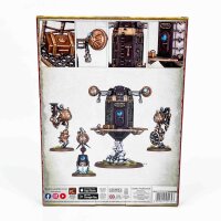 Warhammer Age of Sigmar, Kharadron Overlords Zontari Endrin Dock 84-66, Miniatures Set, 4 Figures, Highly Detailed, Games Workshop