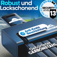 Nextcover YY-4RPW-M2TR Faltschloss 100cm, SteelSecure, 3 Schlüssel, robustes Fahrradschloss, schwarz
