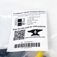 CineBack Schnellverschlussmodul Set, kompatibel Falcam F38-System, Modell 11624290, inkl. Schrauben, Zubehör für Kameras