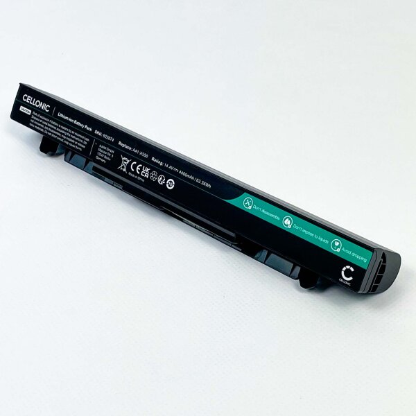 Cellonic High-Endurance Laptop Akku 14.4V 4400mAh 63.36Wh, passend für 9220274, A41-X550, langlebig