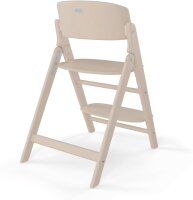 Cybex Gold CLICK & FOLD 524001143, Hochstuhl 3in1, ab Geburt nutzbar, inkl. Baby-Set & Tablett, bis 120kg, Buchenholz, Light Natural