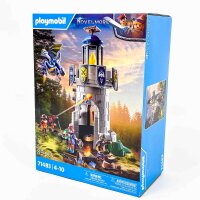 PLAYMOBIL 71483 Ritterturm mit Schmied & Drache, 89-tlg, detailreiches Spielset, spannender Kampf, ab 4 Jahren