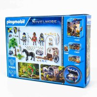 PLAYMOBIL 71484 Novelmore Ritter-Set, Überfall auf Transportwagen, Goldraub, Burnham Raiders, ab 4 Jahren