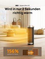 Dreo Solaris Slim H3 DR-HSH003S Heizlüfter,...