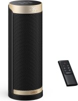 Dreo Solaris Slim H3 DR-HSH003S Heizlüfter, energiesparend, leise, 70° oszillierend, Fernbedienung, Timer, Kippschutz, Gold