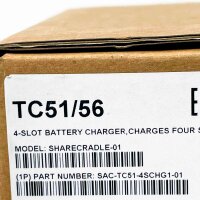 Zebra 4-bay charging station SHARECRADLE-01, compatible with TC51/56, battery charger, fast charging, robust design