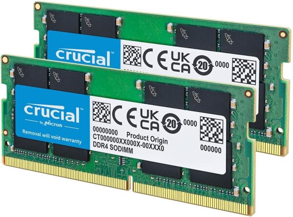Crucial CT2K8G4SFRA32A 16GB (2x8GB) DDR4 Laptop RAM, 3200MHz, CL22, backward compatible with 2933/2666MHz