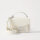 The Kooples Emily Small Handtasche, Leder, Weiß, 16x20x8cm, kompakt, elegantes Design, Schulterriemen