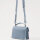 The Kooples Emily Small Handbag, Leather, Blue, 16x20x8cm, compact, elegant design, shoulder strap