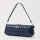 The Kooples Handtasche, Leder, Blau, Karabiner-Verschluss, 14x38x4cm, modisch, elegant